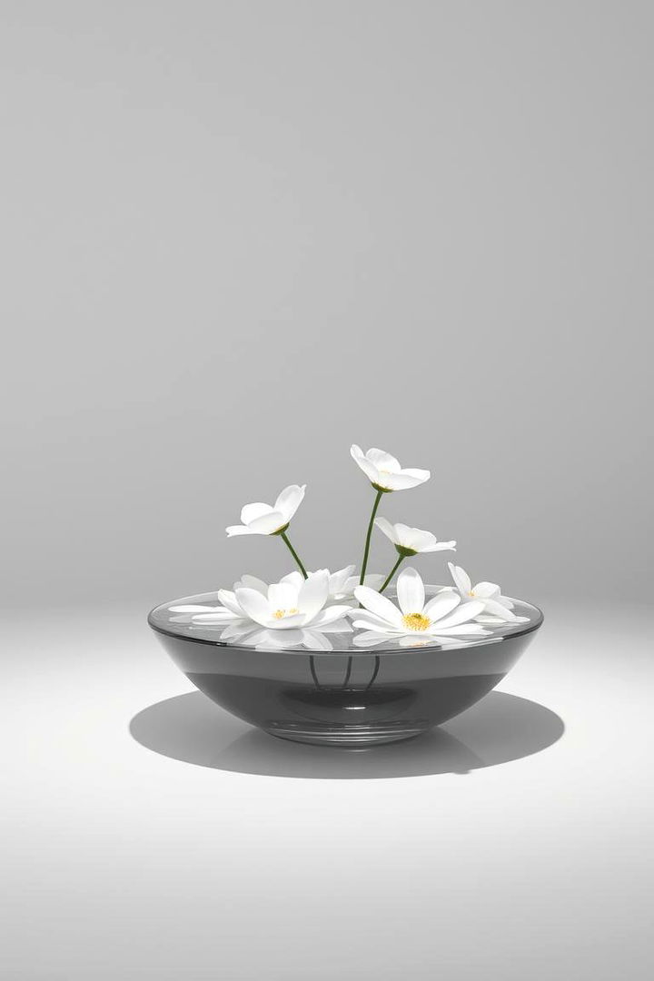 Subtle Monochrome Magic - 22 Floating Wedding Centerpiece Ideas