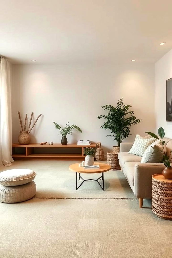 Subtle Pastel Greens for Calm - 22 Green Carpet Living Room Ideas