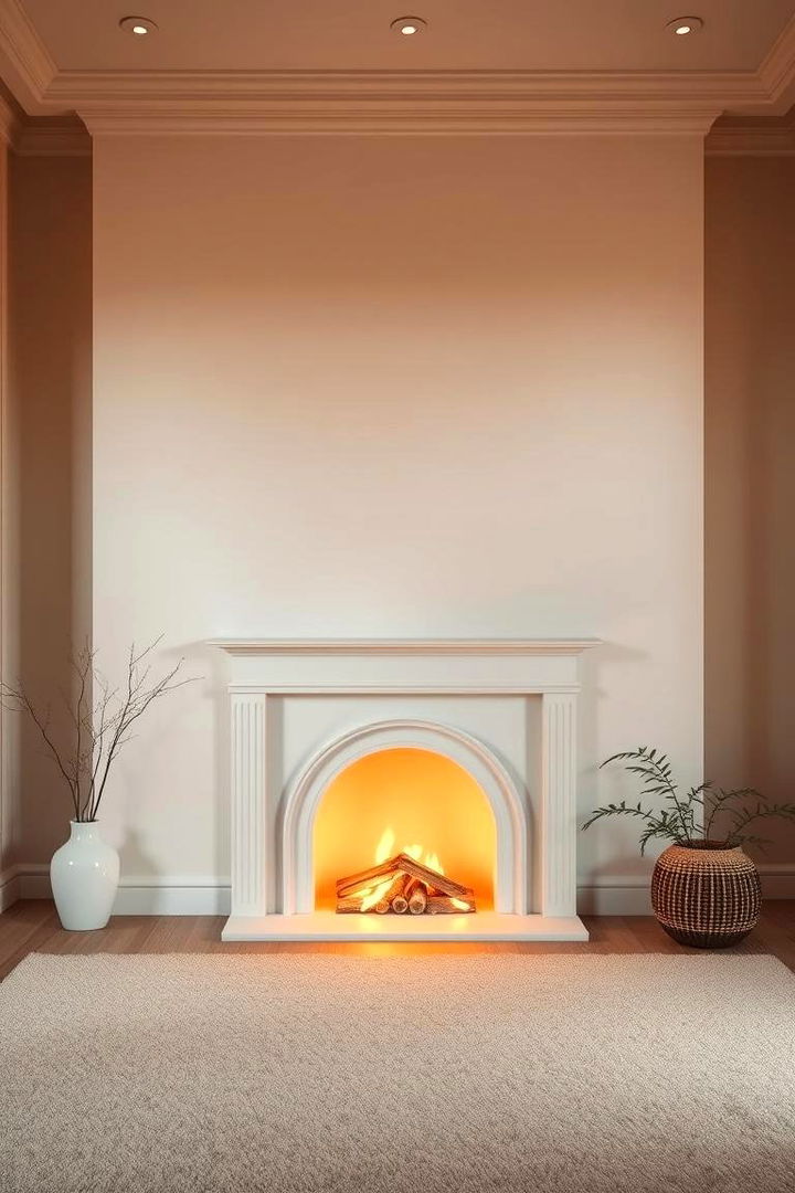 Subtle Pastel Serenity - 22 Fireplace Paint Ideas