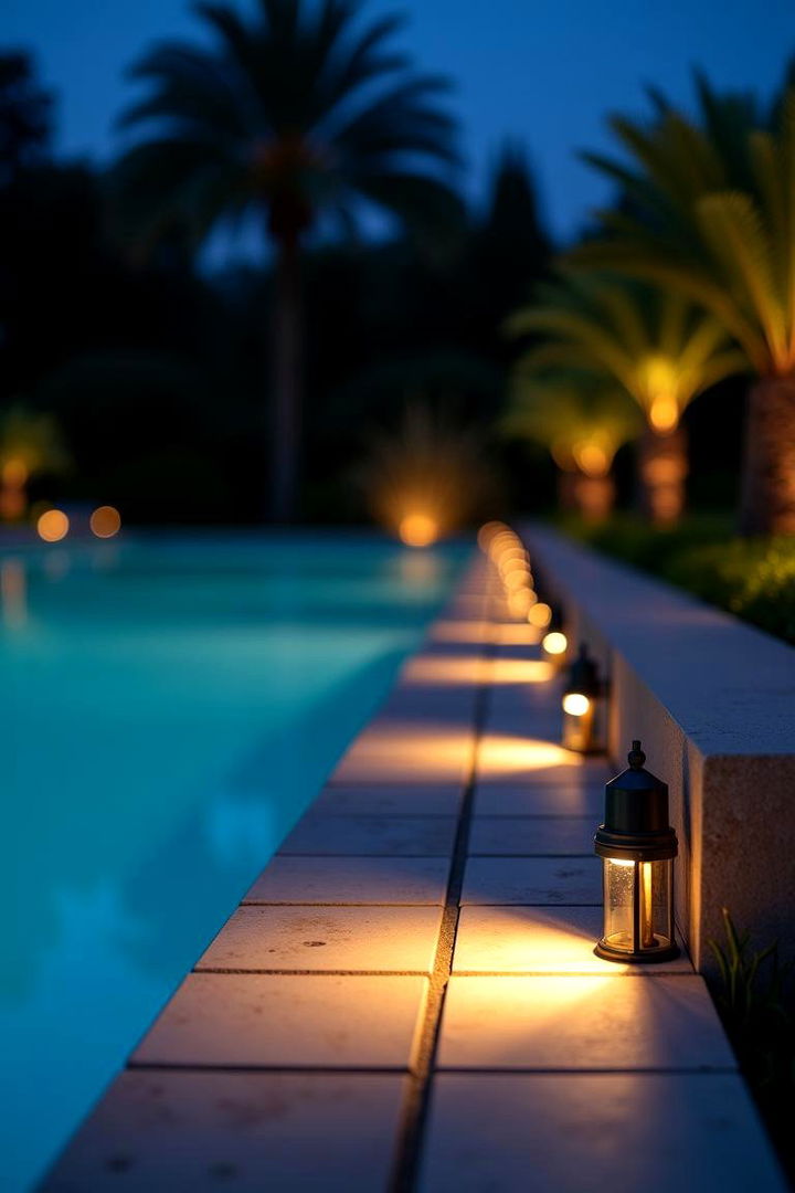 Subtle Path Lighting - 22 Pool Lighting Ideas