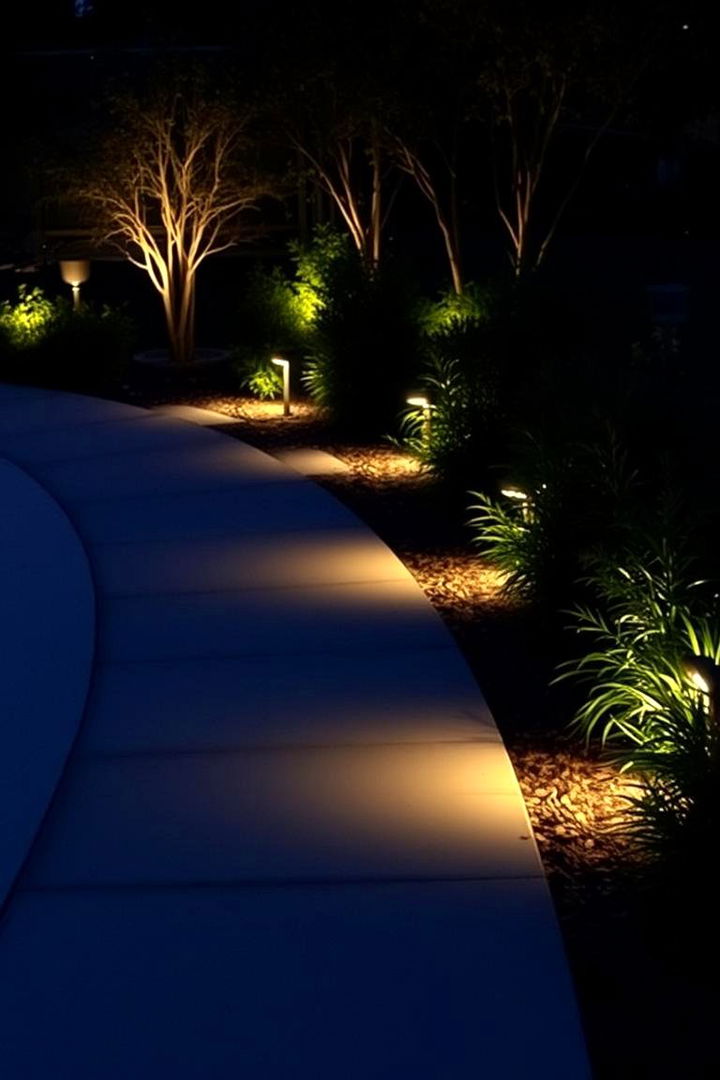 Subtle Pathway Illumination - 22 Covered Patio Lighting Ideas