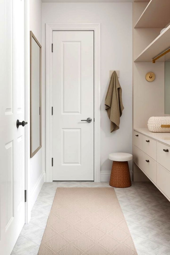 Subtle Patterned Floors - 22 Small Dressing Room Ideas