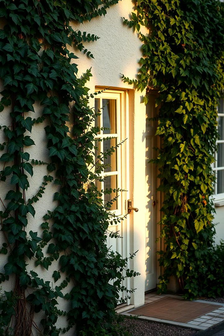 Subtle Rustic Charm with Timeless Ivy - 22 Cottagecore House Exterior Ideas