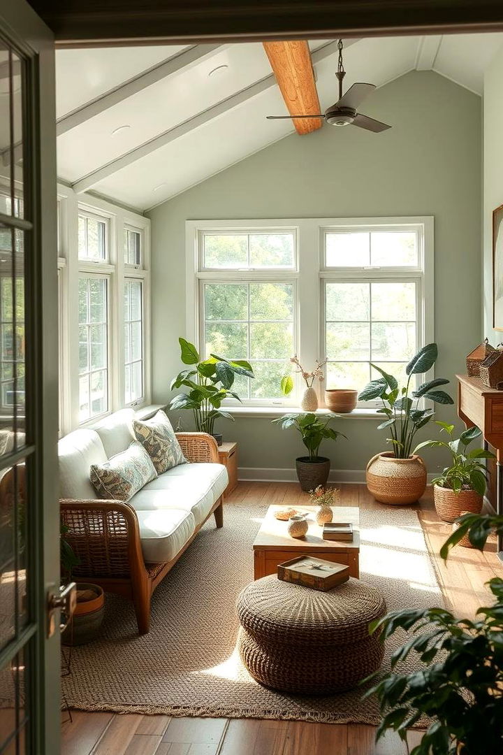 Subtle Sage Serenity - 22 Sunroom Color Ideas