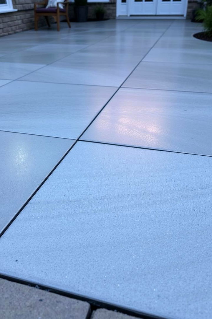 Subtle Shimmer Finishes - 22 Stamped Concrete Patio Ideas