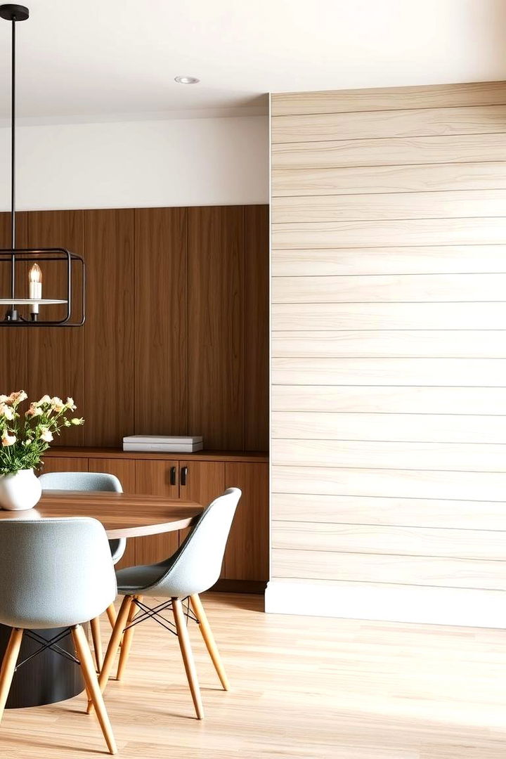 Subtle Shiplap Texture - 22 Dining Room Accent Wall Ideas