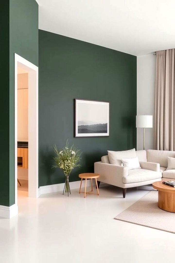 Subtle Sophistication in Dark Green - 22 Dark Green Accent Wall Ideas