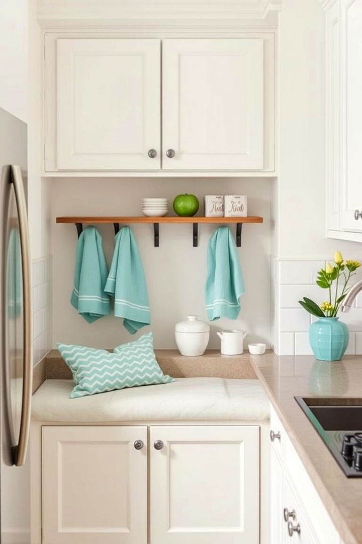 Subtle Teal Details - 22 Teal Kitchen Ideas
