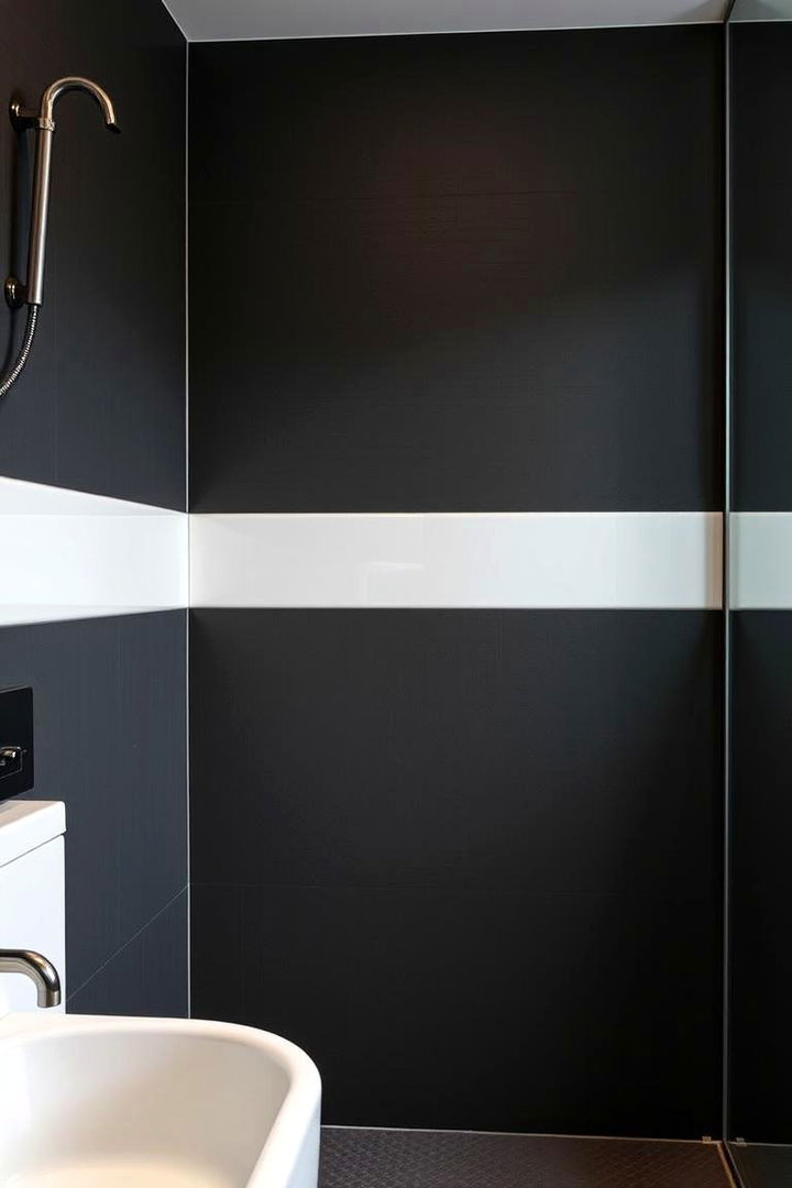 Subtle Textural Contrasts - 22 Black and White Bathroom Ideas
