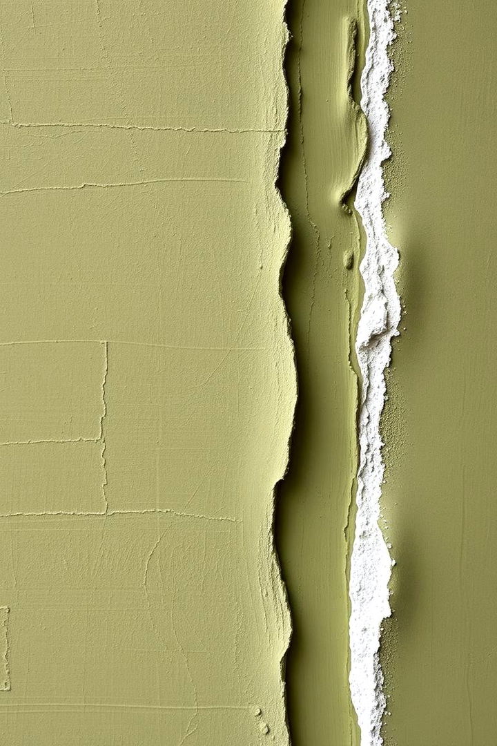 Subtle Textured Layers - 22 Olive Green Accent Wall Ideas