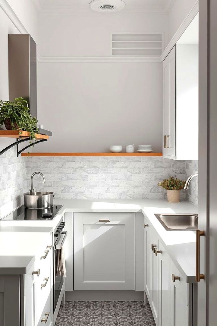 Subtle Textures for Visual Depth and Warmth - 22 Small White Kitchen Ideas
