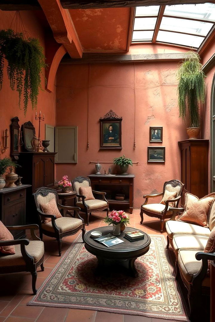 Subtle Vintage Accents - 22 terracotta living room ideas