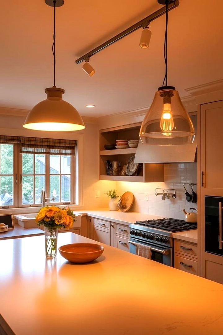 Subtle Warm Lighting for Inviting Atmosphere - 22 Kitchen Track Lighting Ideas
