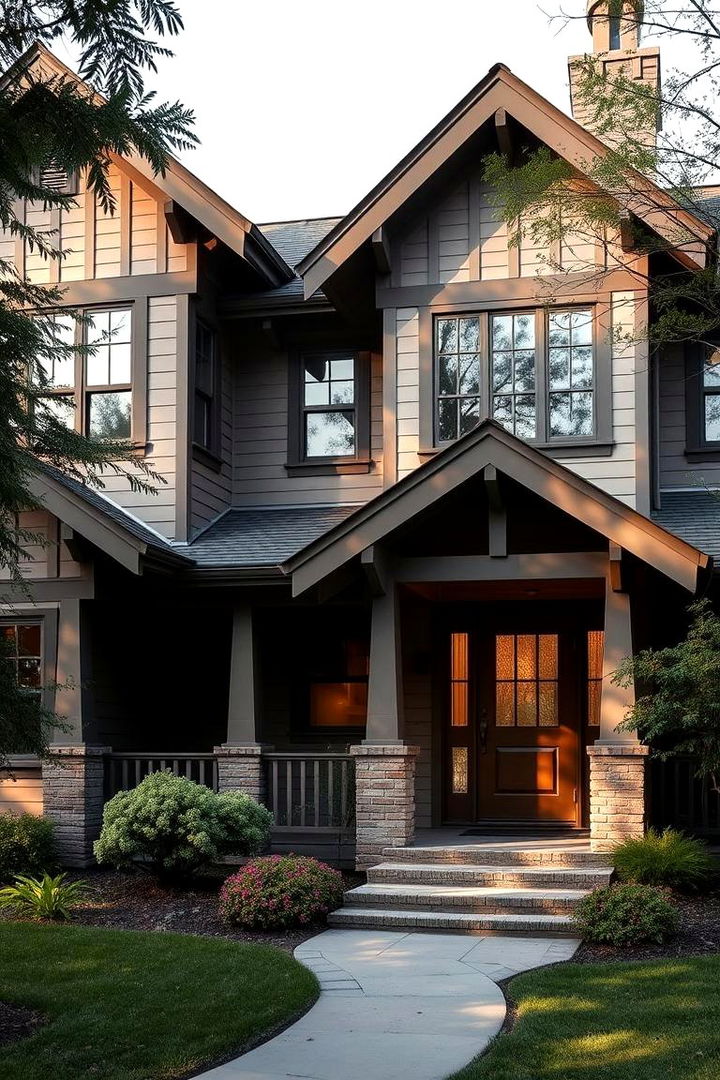 Subtle Yet Striking Architectural Lines - 22 Craftsman Style House Exterior Ideas