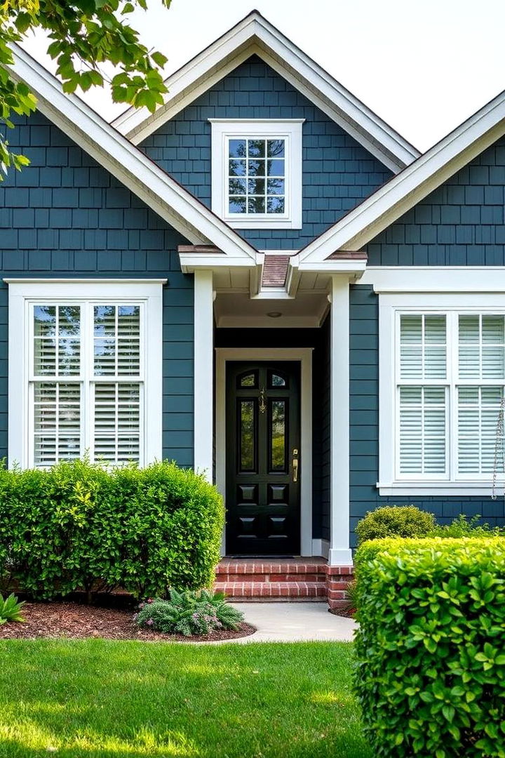 Suburban Bright Harmony - 22 Dark Green Exterior Paint Color Schemes