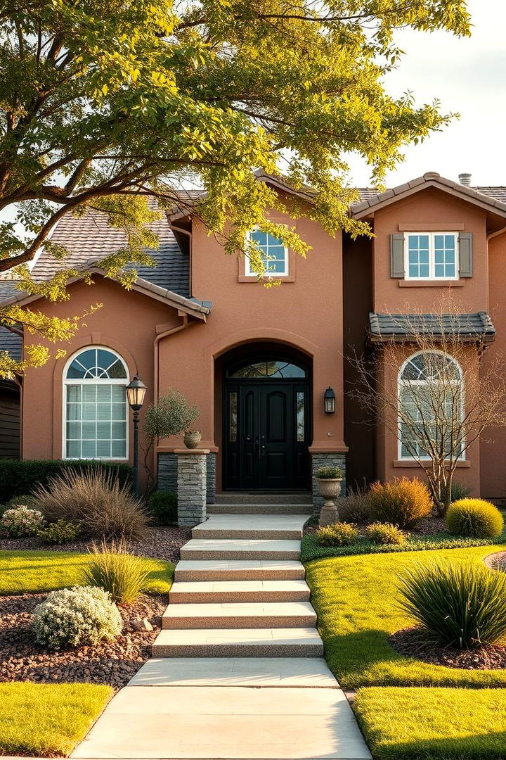 Suburban Serenity - 22 Home Designs Using Natural Clay Siding Colors