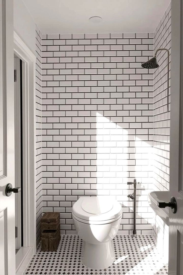 Subway Tile Mosaic - 22 Bathroom Mosaic Floor Tile Ideas
