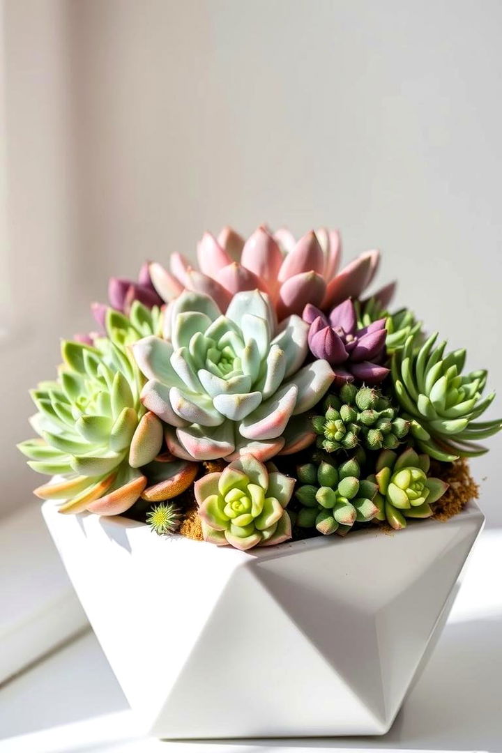 Succulent Garden Arrangement - 22 Graduation Centerpiece Ideas