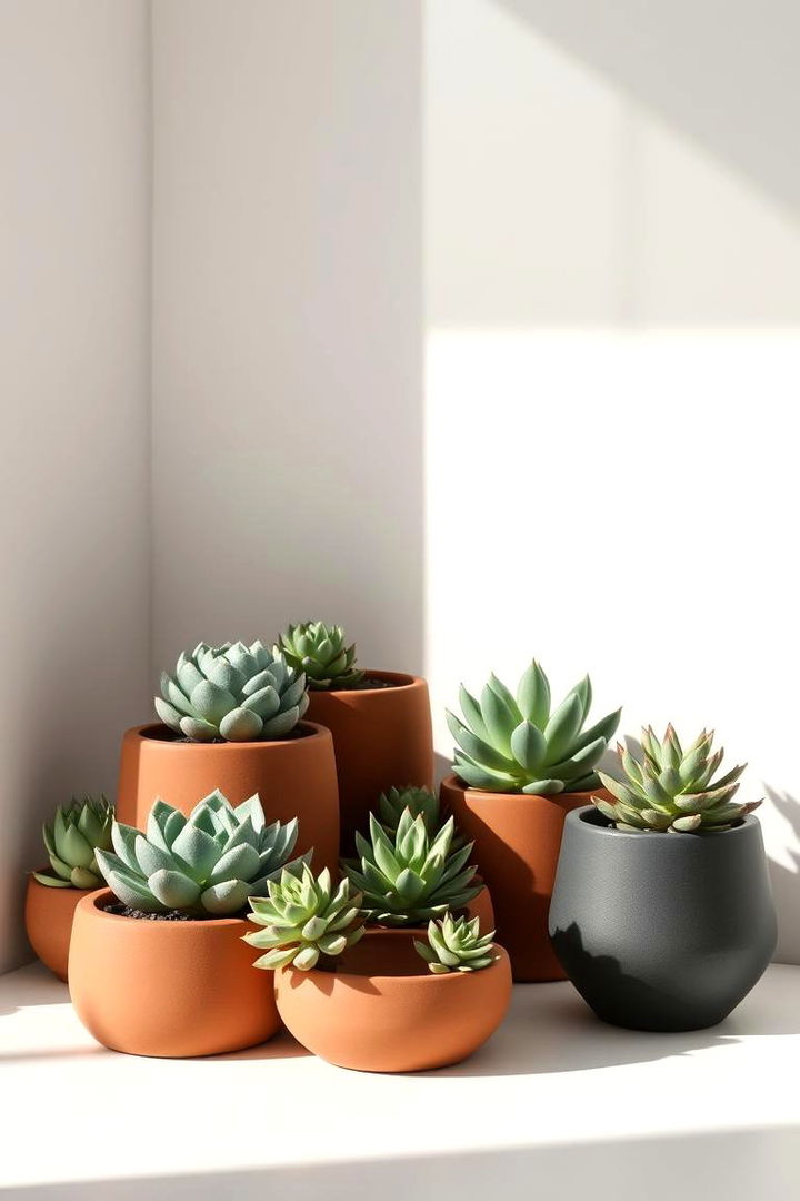 Succulent Sanctuary Space - 22 Corner Garden Ideas With Pots