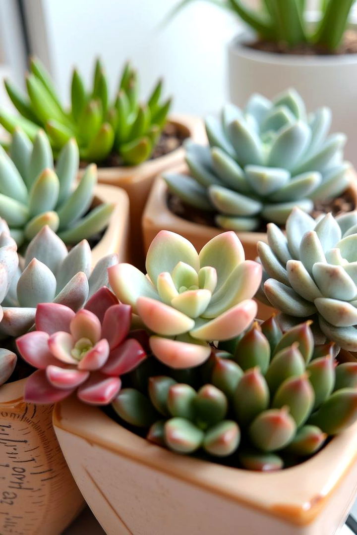 Succulent Symphony - 22 Potted Plant Arrangement Ideas