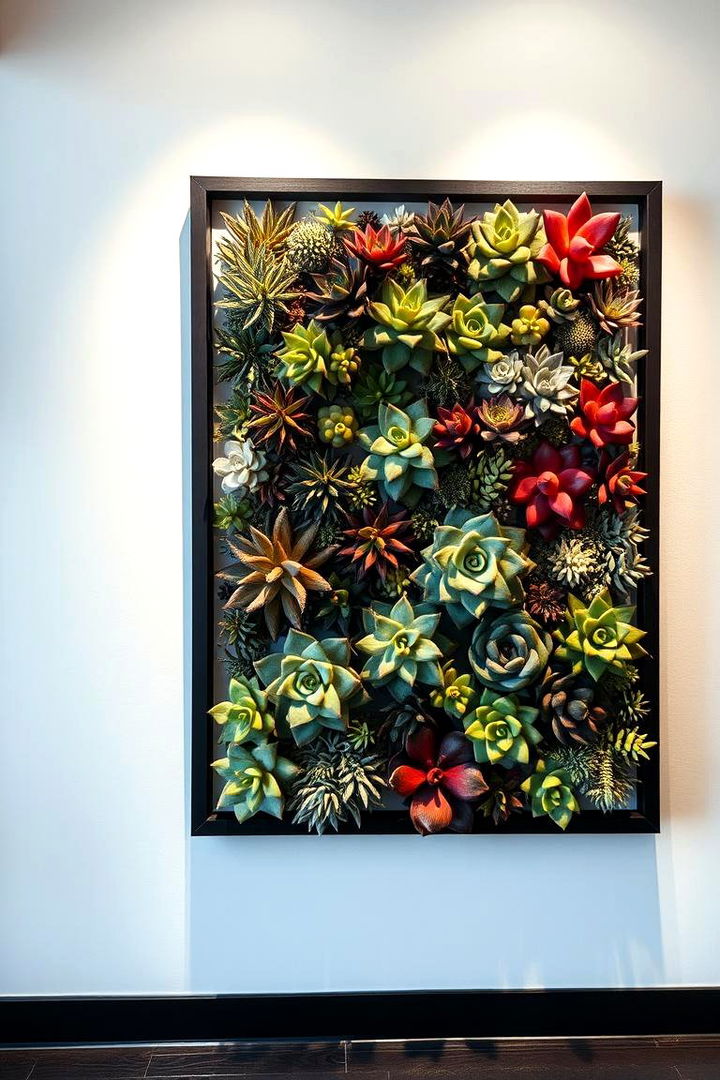 Succulent Wall Art Installations - 22 Ways Decorating With Plants