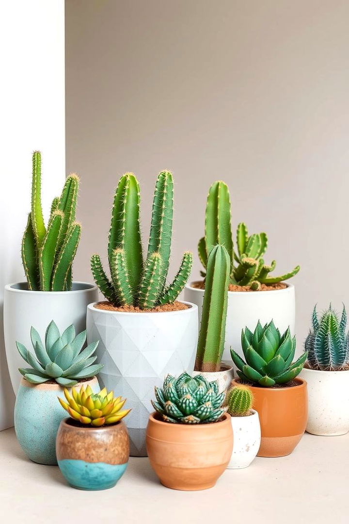 Succulent and Cacti Centerpieces - 22 Bohemian Desert Decor Ideas