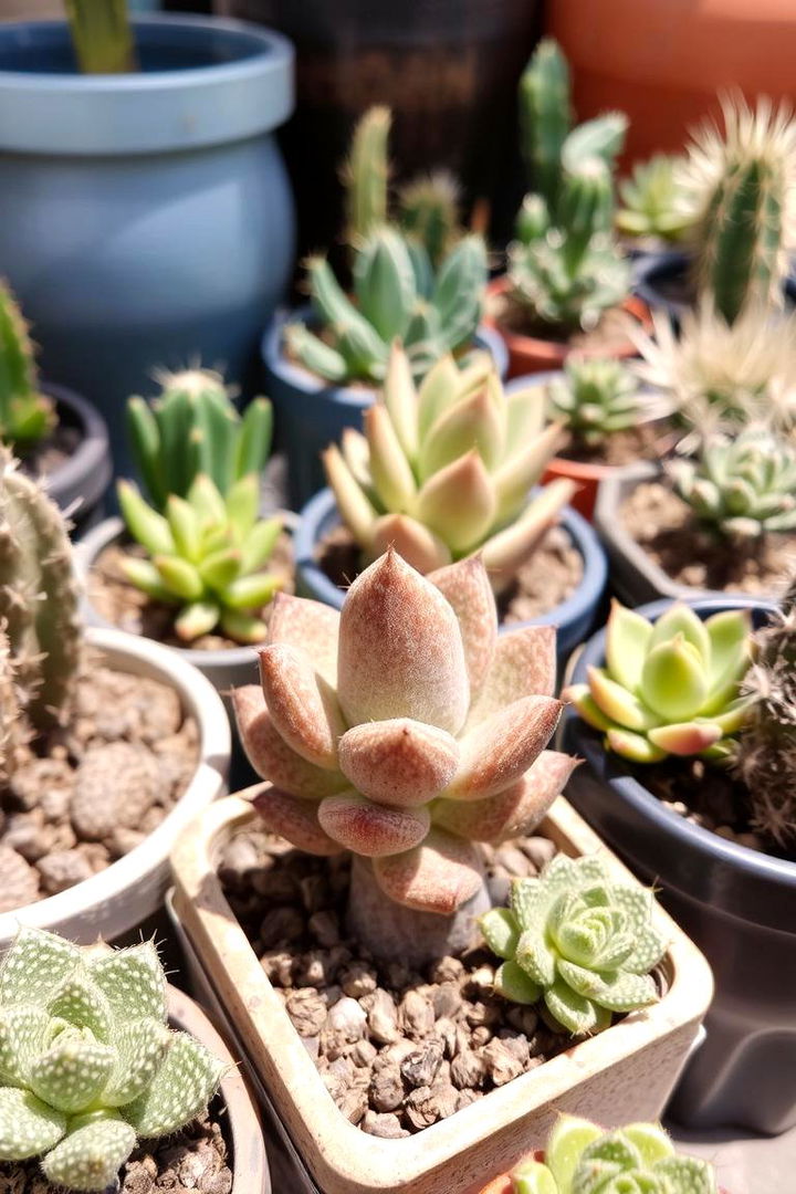 Succulent and Cacti Displays - 22 Budget Small Garden Ideas