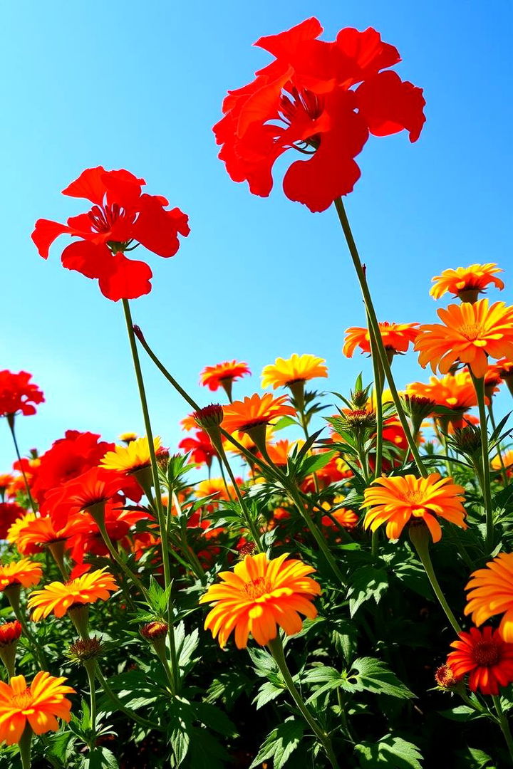 Sun Kissed Bold Blooms - 22 Front Yard Texas Flower Bed Ideas