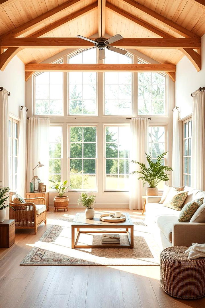 Sun Kissed Natural Light - 22 Country Living Room Ideas