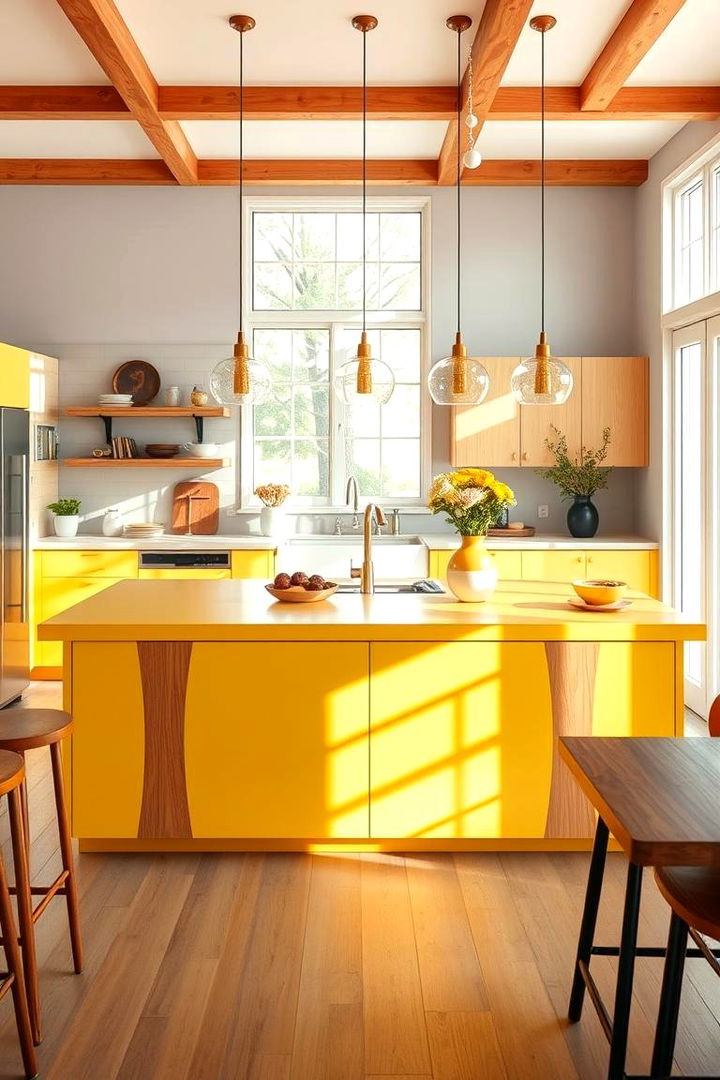 Sun Kissed Yellow - 22 Kitchen Island Color Ideas
