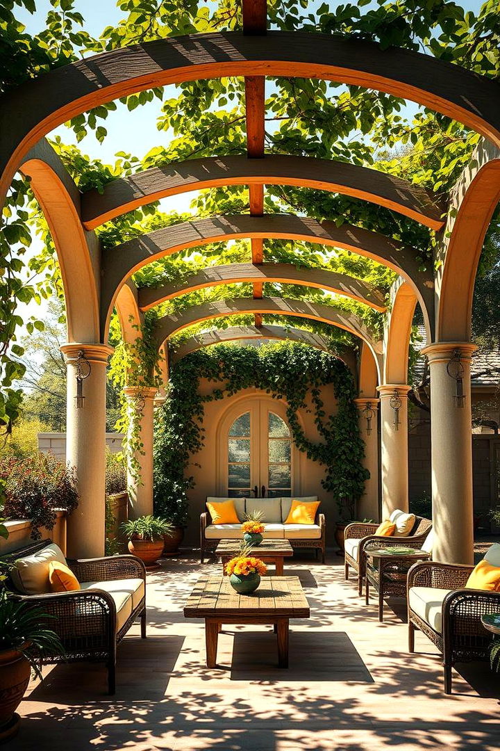 Sun drenched Pergola Sanctuary - 22 Italian Garden Design Ideas