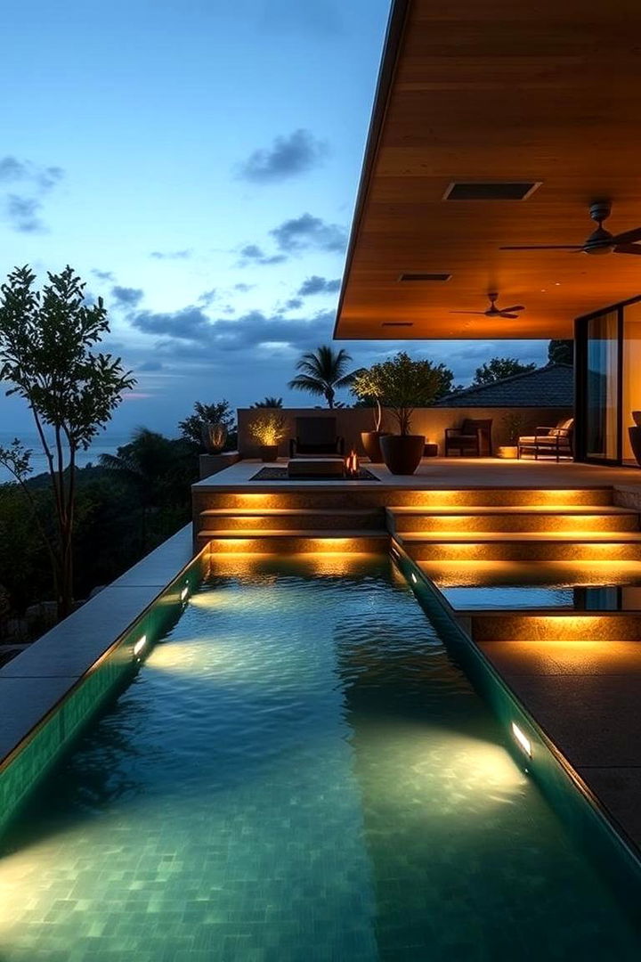 Sunken Floating Deck - 22 Pool Deck Ideas