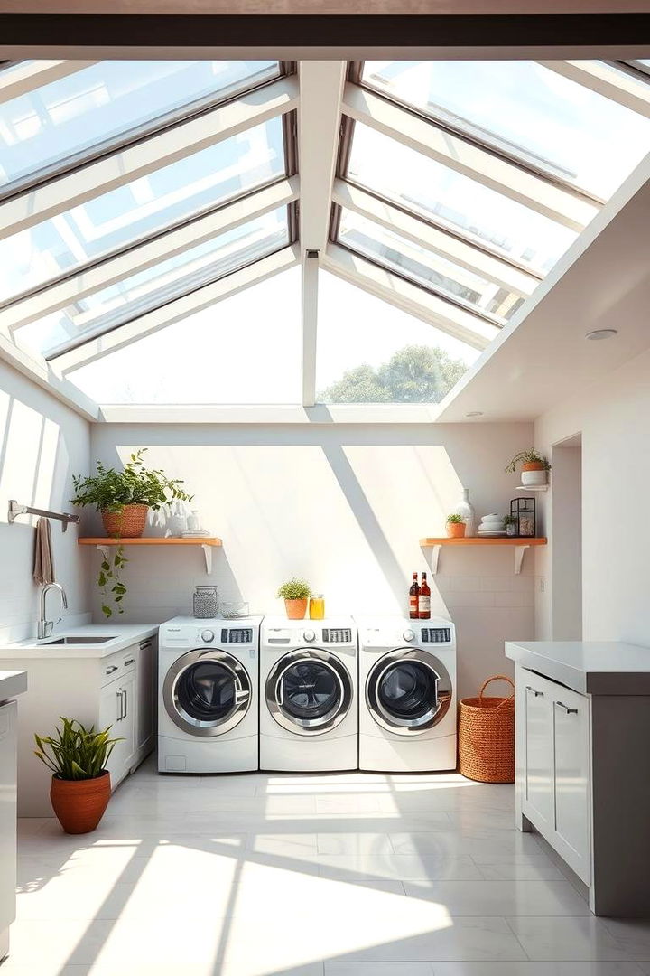Sunlit Laundry with Natural Illumination - 22 Outdoor Laundry Area Design Ideas