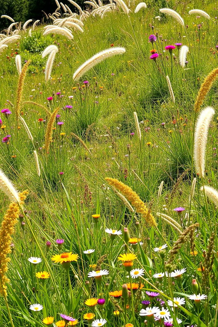 Sunlit Meadow Slope - 22 Sloped Garden Ideas