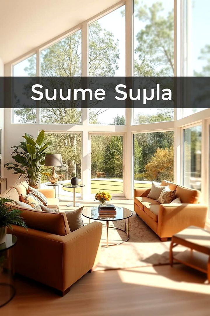 Sunlit Serenity with Tan Details - 22 Tan Living Room Ideas