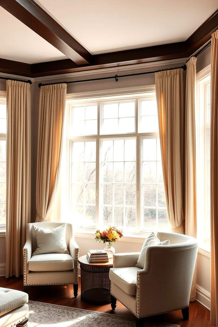 Sunlit Window Nook - 22 Living Room Layout Ideas