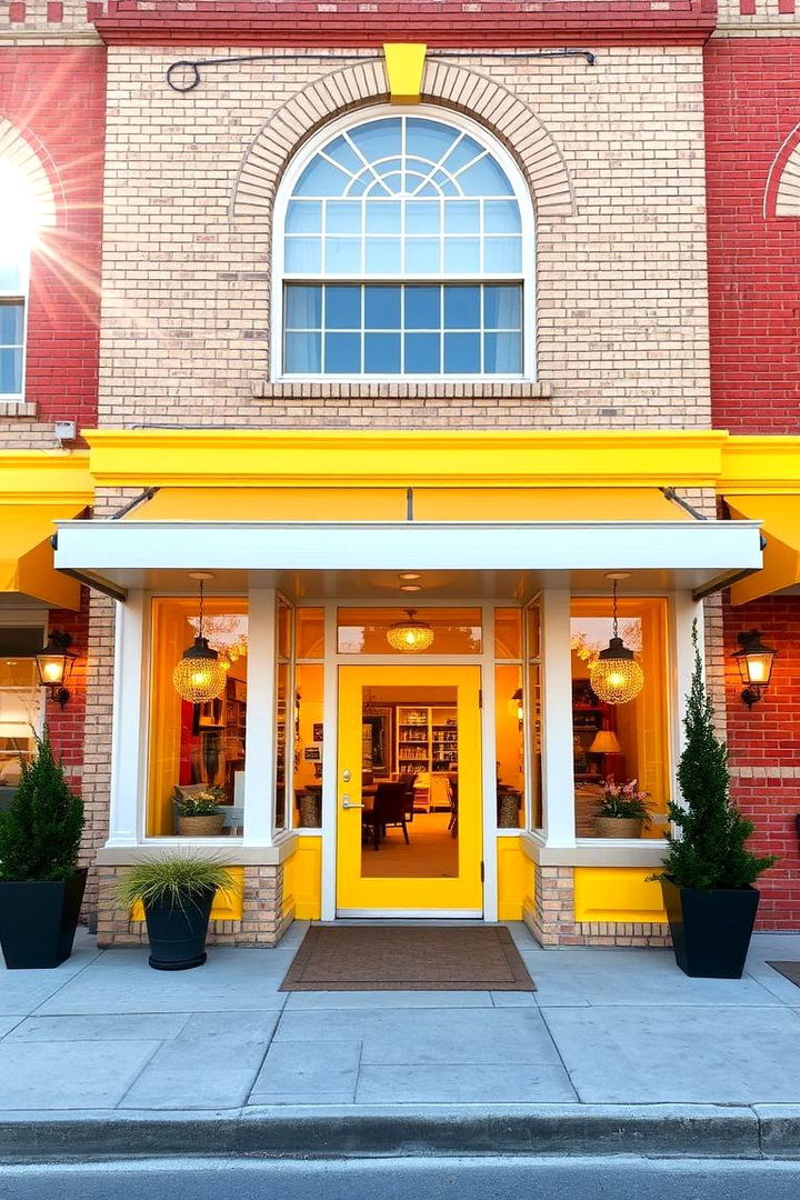 Sunny Yellow Radiance - 22 Blonde Brick House Color Schemes