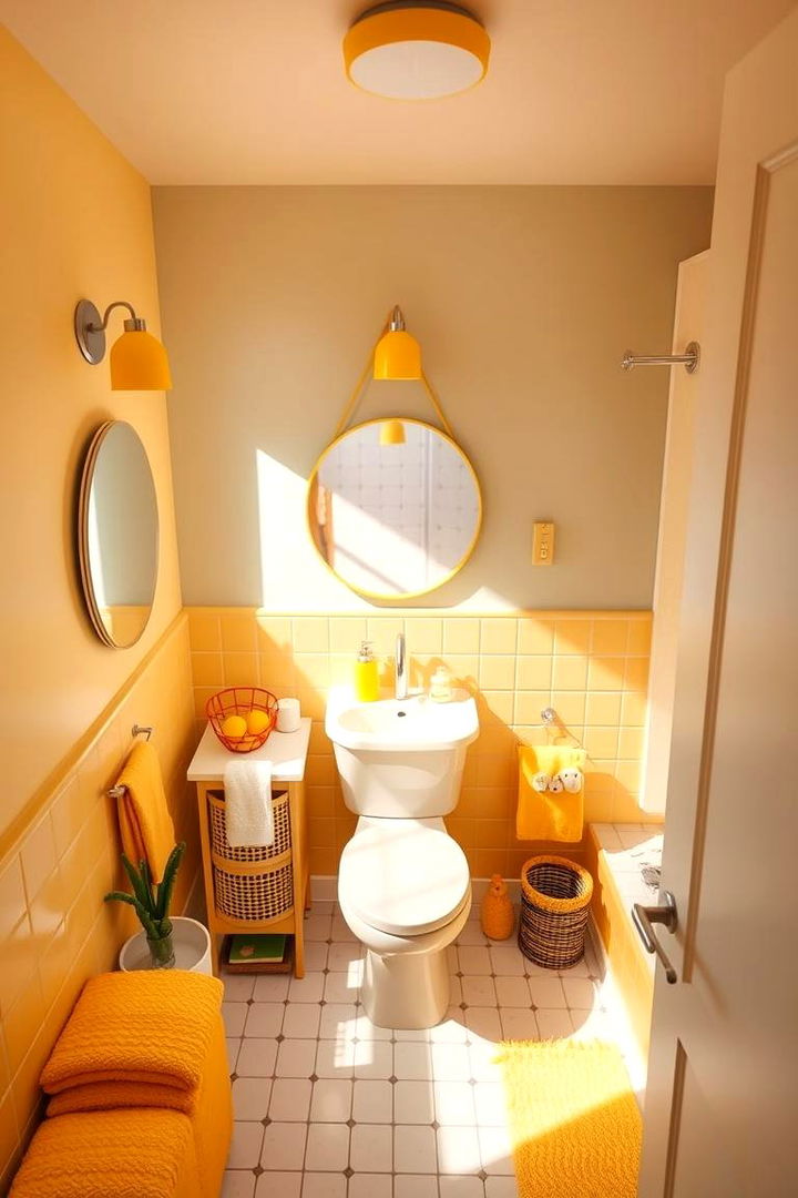 Sunny Yellow Themes - 22 Colorful Bathroom Ideas