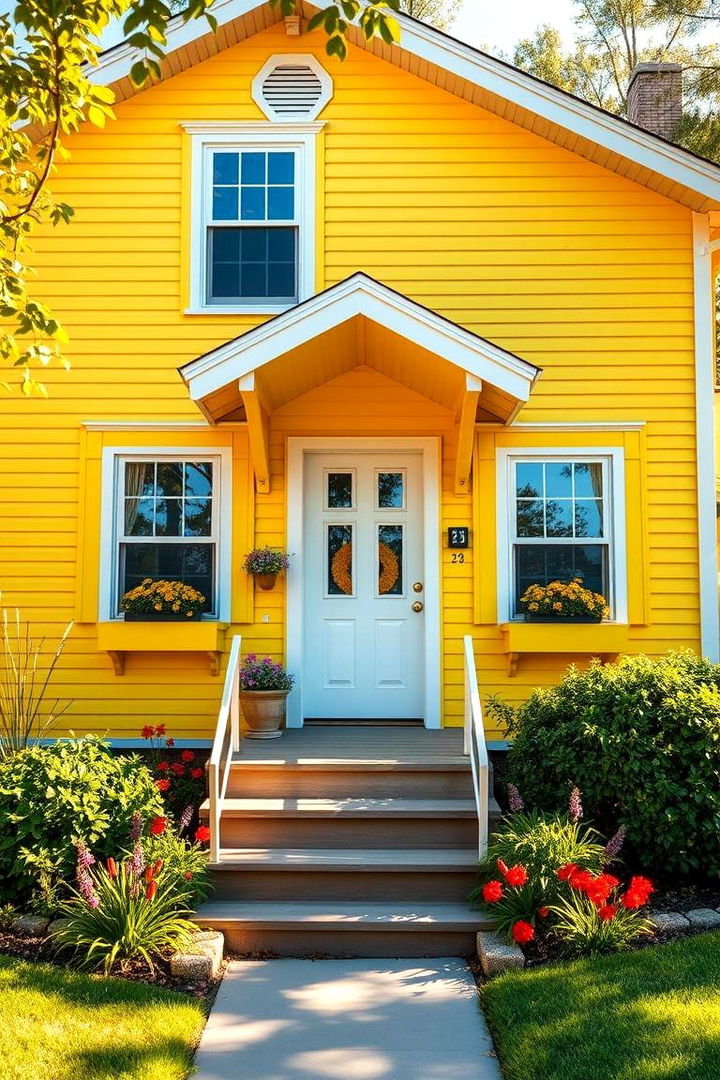 Sunny Yellow Warmth - 22 House Siding Colors