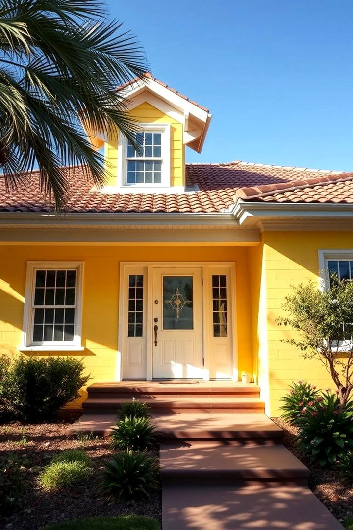 Sunny Yellows - 22 Exterior Color Palettes for Small Homes