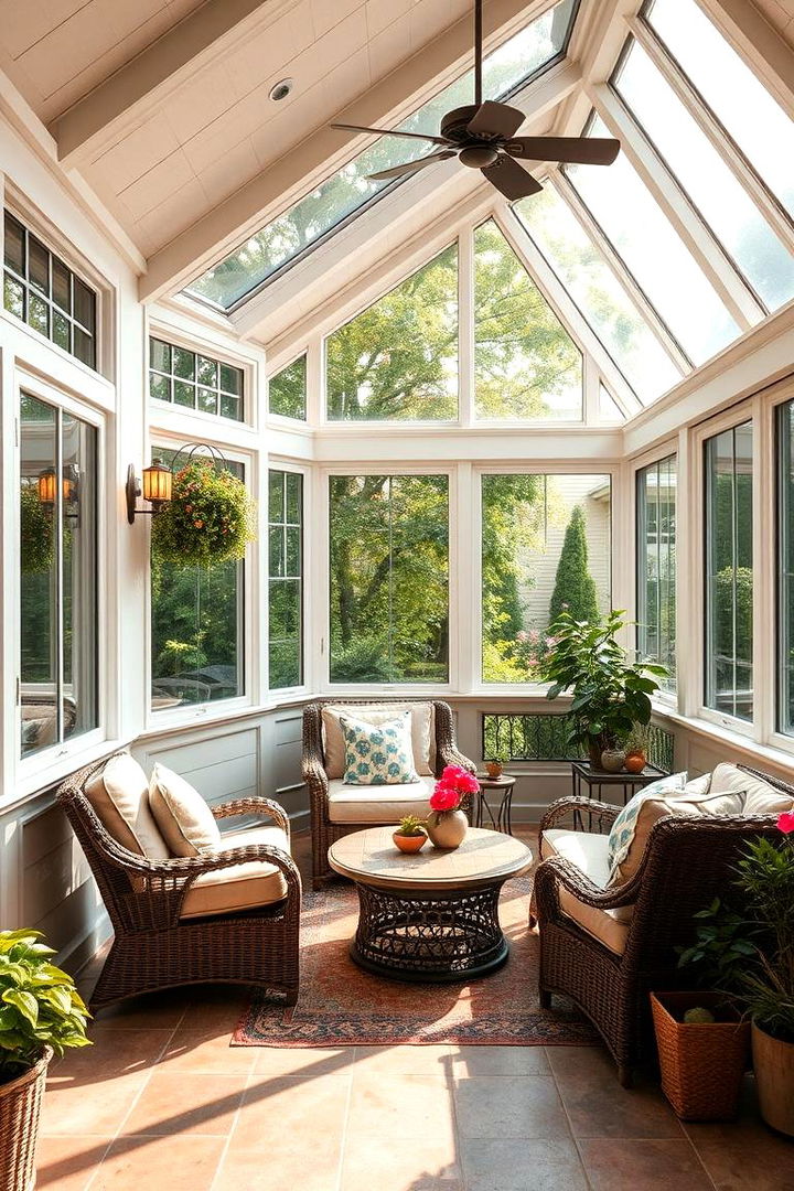 Sunroom Inspired Enclosure - 22 Patio Enclosure Ideas