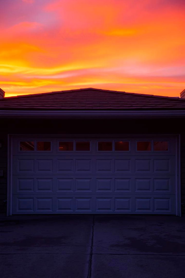 Sunset Gradient Effect - 22 Garage Door Paint Ideas