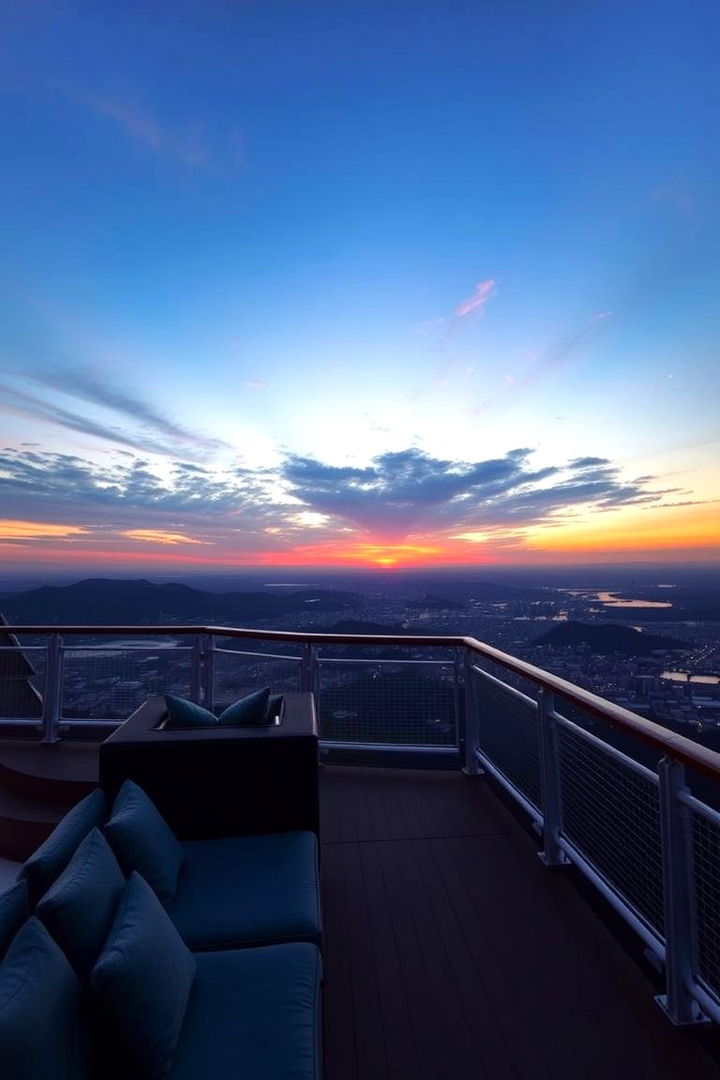 Sunset Observation Deck - 22 Large Balcony Ideas