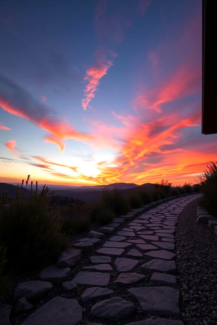 Sunset Vista Walkway - 22 Natural Walkway Ideas