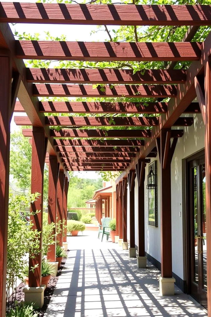 Sunshade Pergolas for Walkways - 22 Covered Walkway Ideas