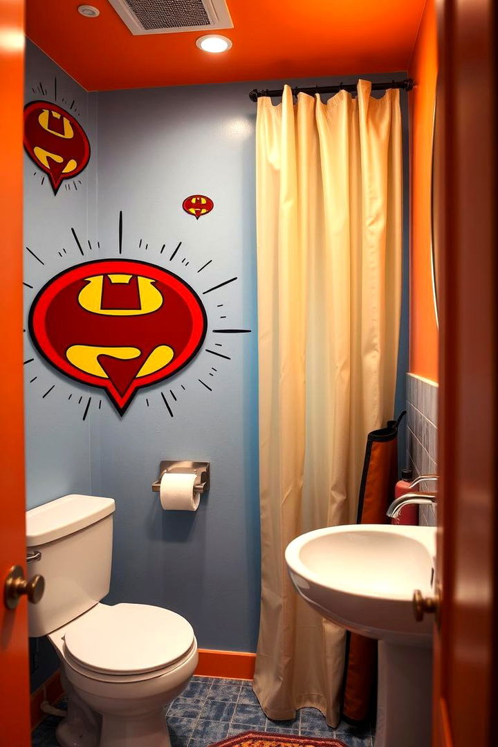 Superhero Hideout Bathroom - 22 Boy Bathroom Ideas