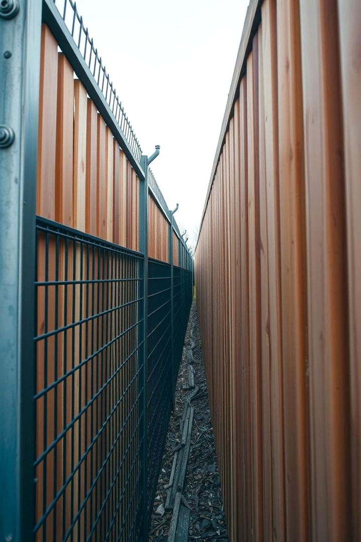 Superior Structural Integrity - 22 Metal and Wood Fence