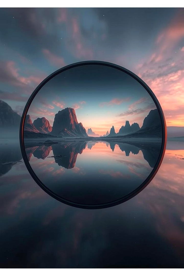 Surreal Landscape Reflections - 22 Mirror Painting Ideas