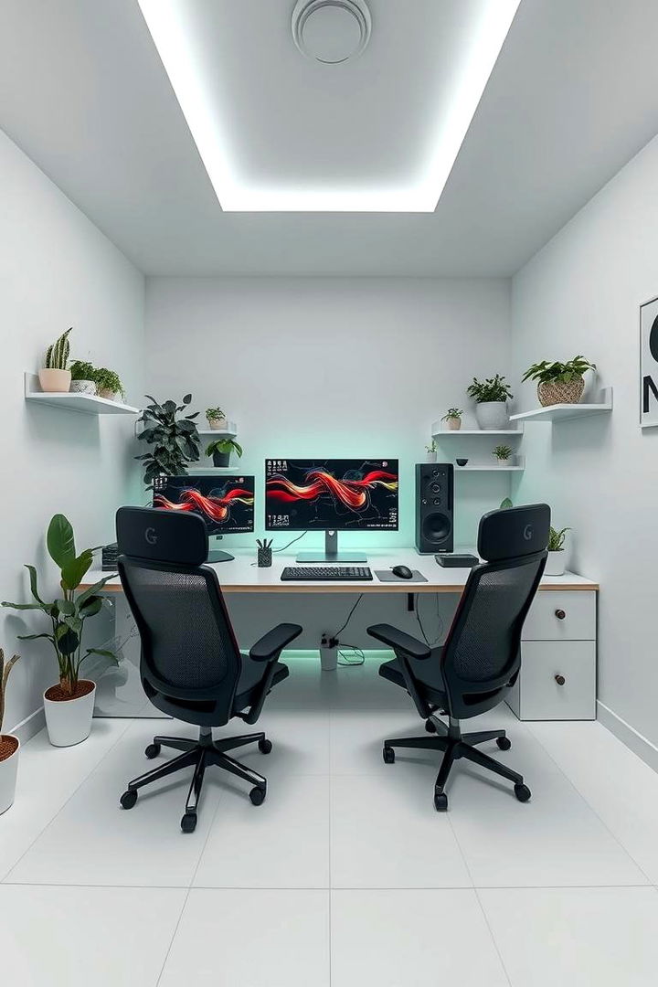 Sustainable All White Setup - 22 All White Gaming Setup Ideas