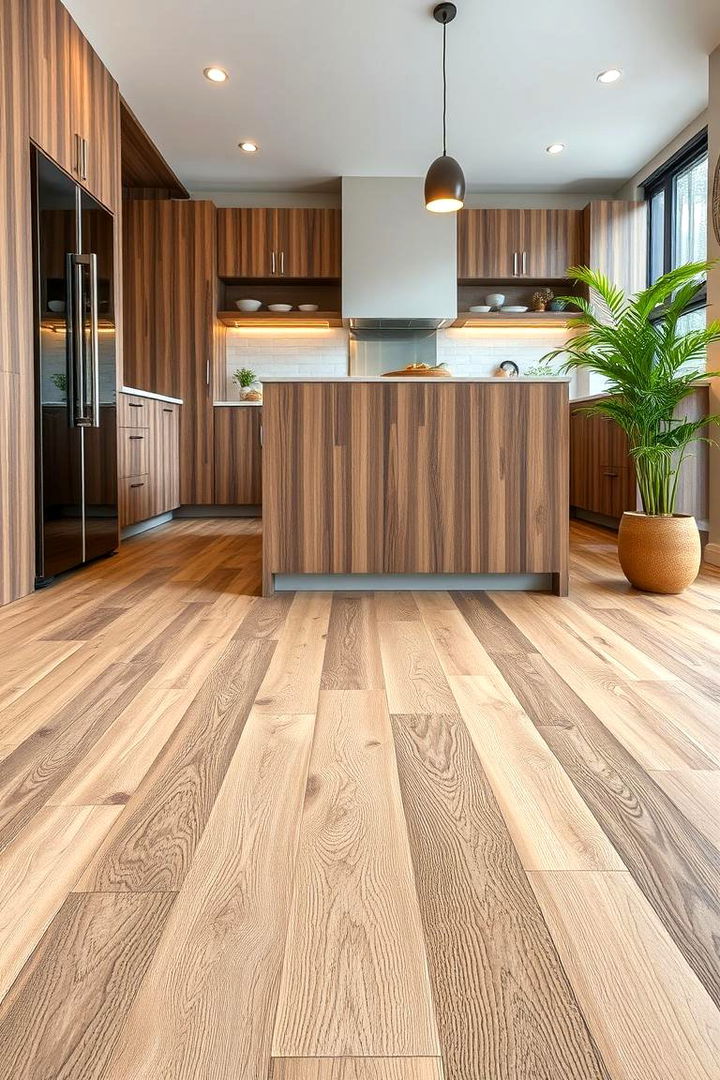 Sustainable Bamboo Flooring - 22 Earthy Kitchen Ideas
